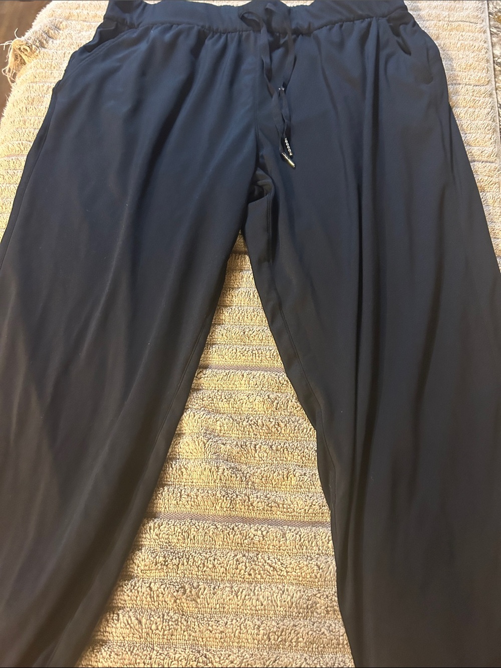 Sage Black Women's Drawstring Track Pants